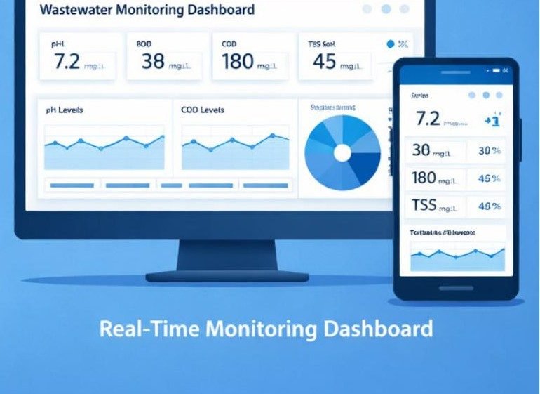 AquaSense real-time water monitoring dashboard
